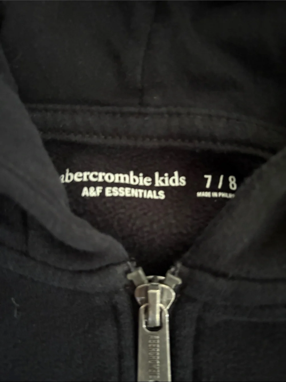 abercrombie kids Black Hooded Zip Sweatshirt